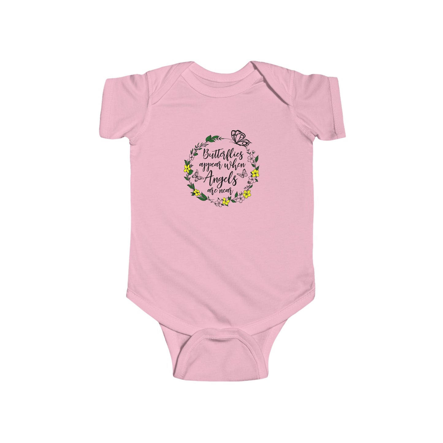 Butterfly Garden Infant Bodysuit - Adorable Baby Outfit, Perfect for Newborn Gifts, Baby Showers, Spring Celebrations, Everyday Wear, Cute