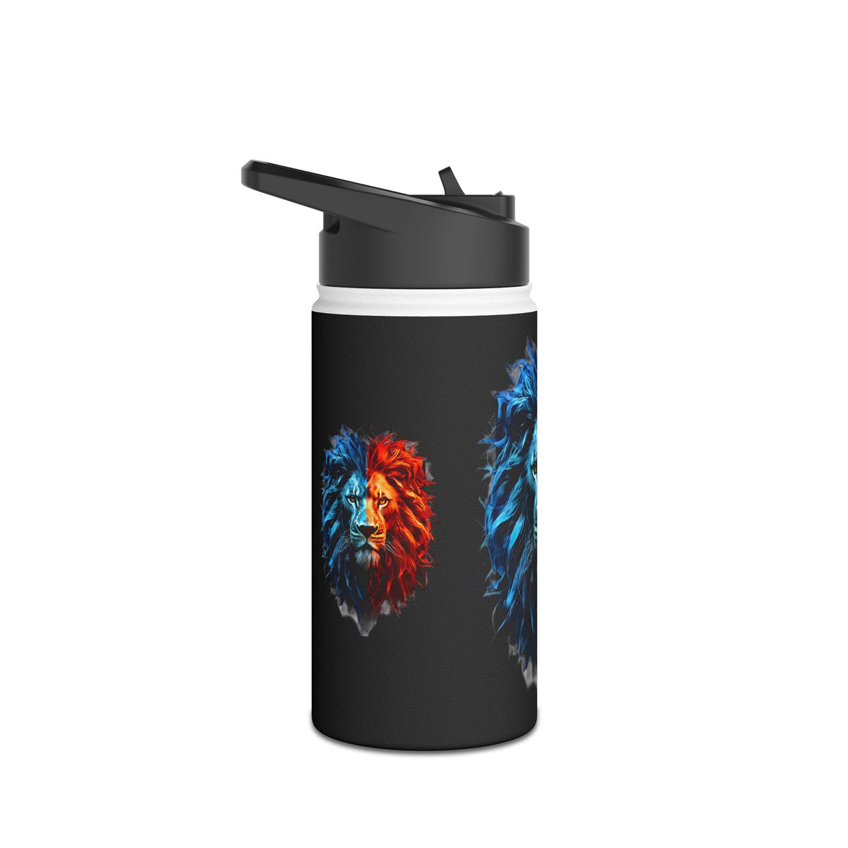 Lion Head Stainless Steel Water Bottle, Standard Lid