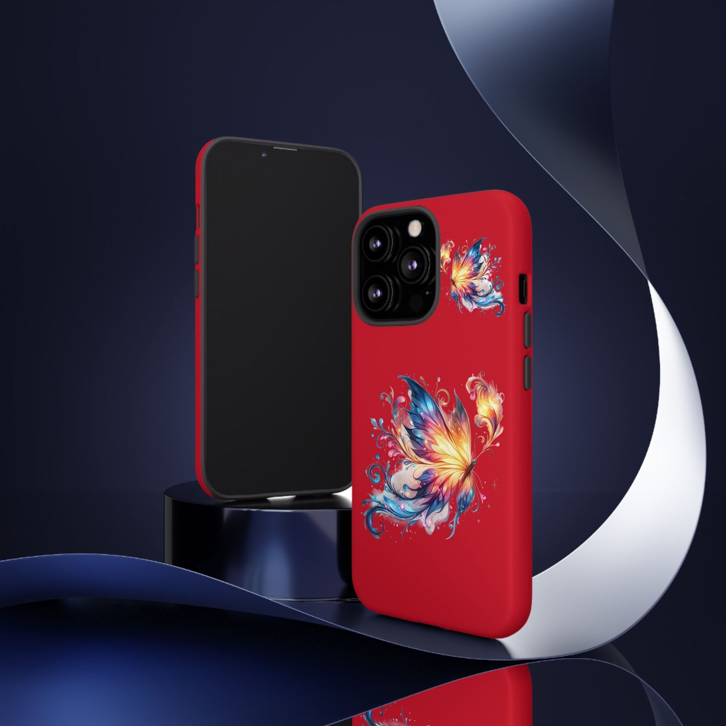 Vibrant Butterfly Phone Case, Tough Cases, Colorful Floral Design, Cute Gift for Her, Unique Phone Cover, Spring Occasion