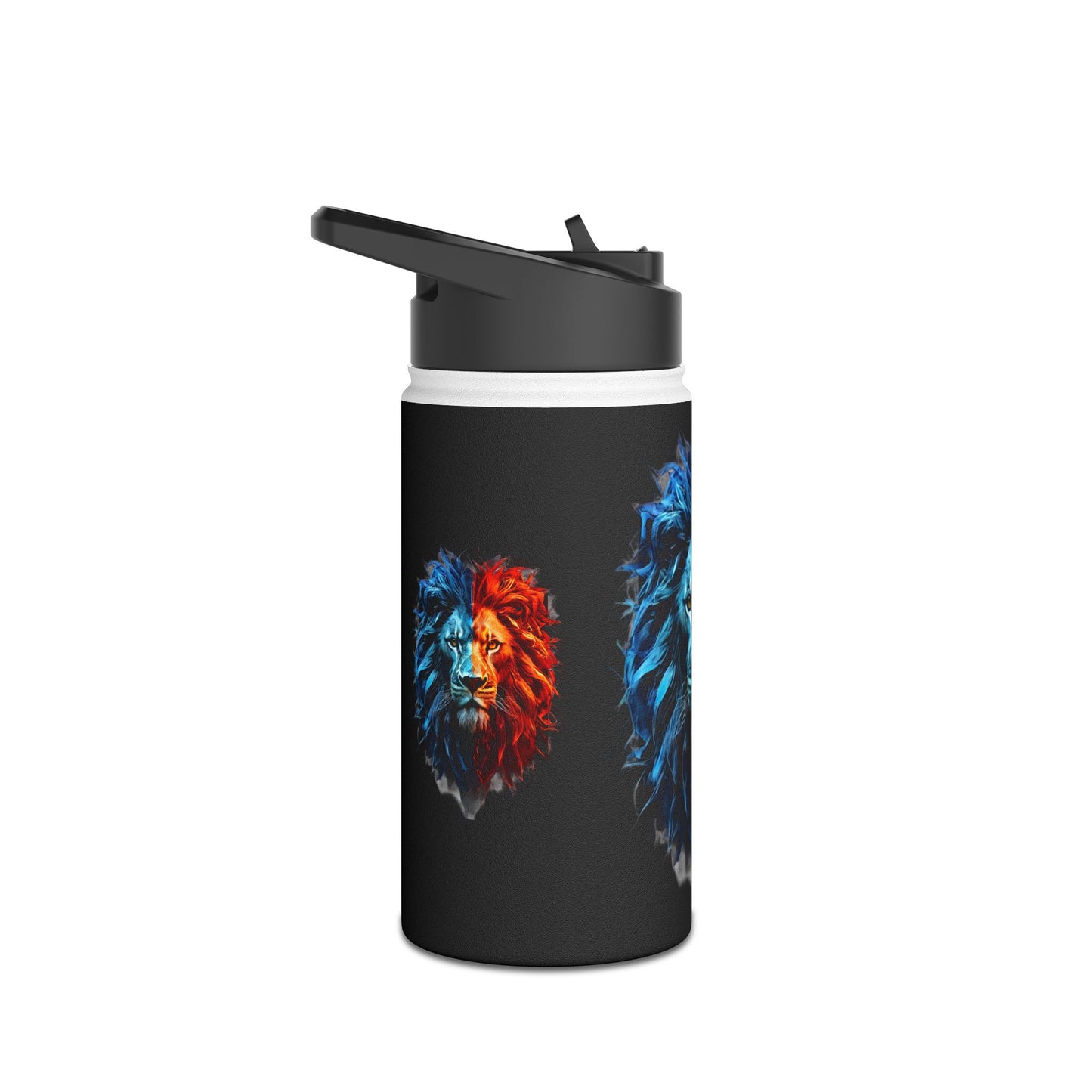 Lion Head Stainless Steel Water Bottle, Standard Lid