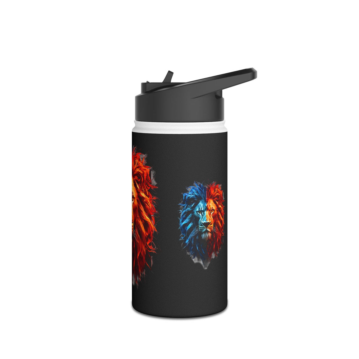 Lion Head Stainless Steel Water Bottle, Standard Lid