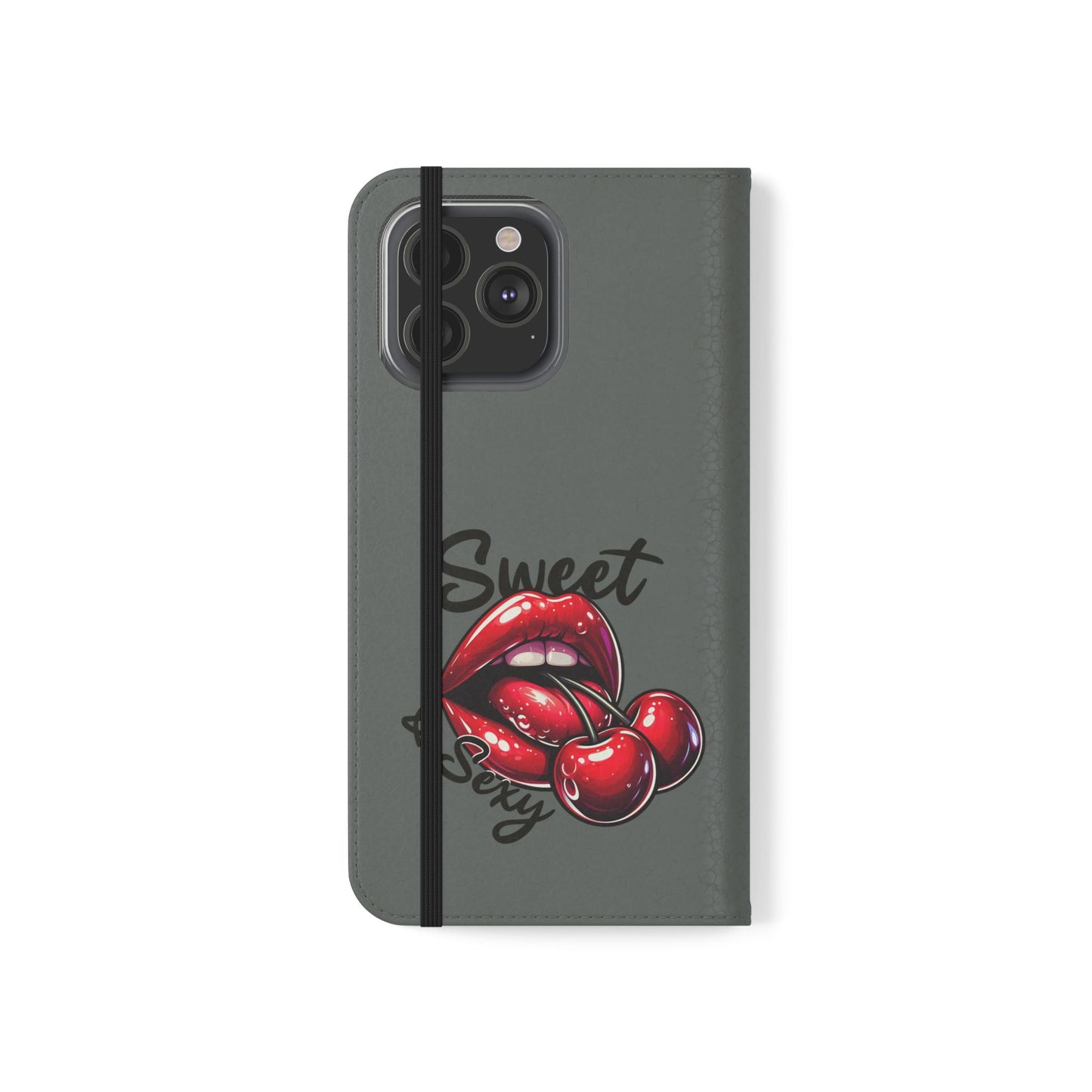 Y2K Cherry Blossom Flip Phone Wallet Case: Stylish Teen Accessory, Valentine's Gift, Floral Protection