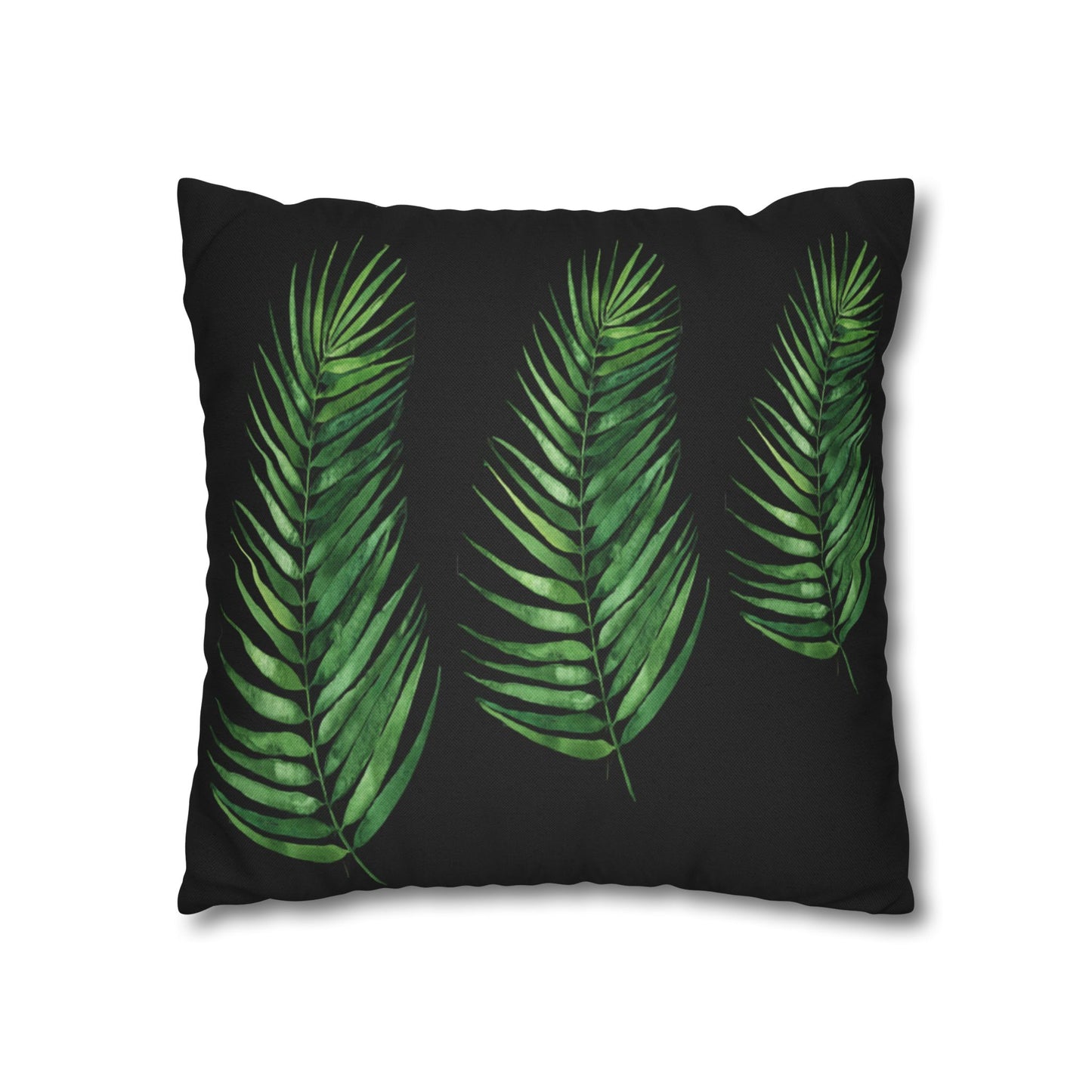 Tropical Leaves Throw Pillow - Boho Home Decor, Botanical Cushion, Nature Inspired Gift, Bedroom Accent, Greenery Pillow