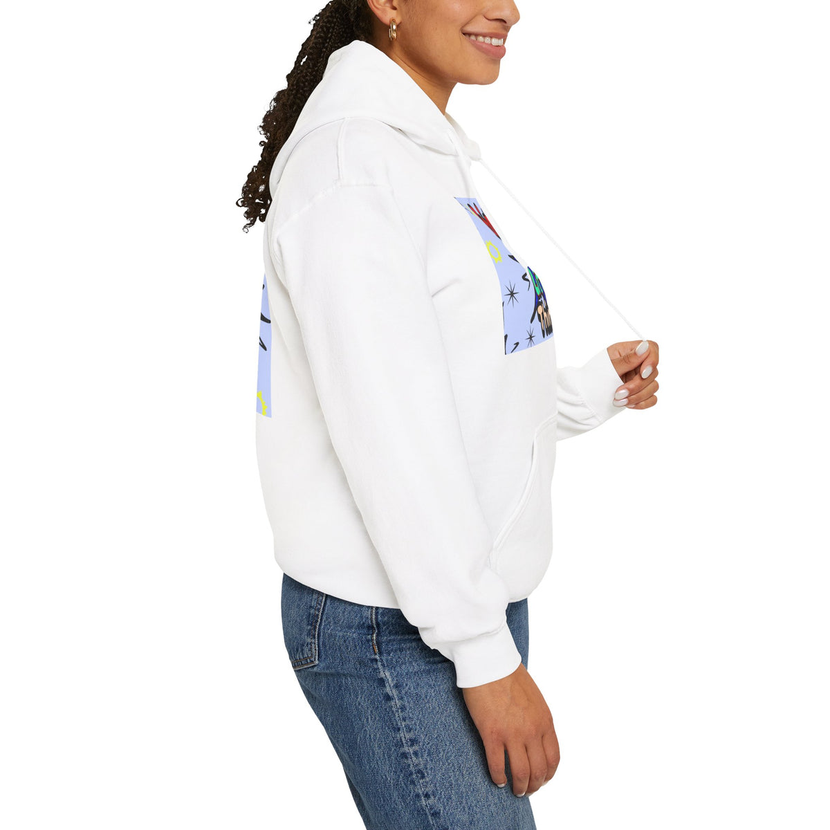 Enjoy the Little Things Hoodie — Positive Retro Graphic Pullover