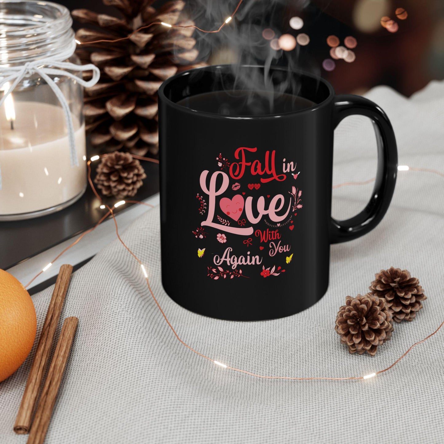 Inspirational Self-Love Black Mug: Boost Confidence, Positive Mindset & Daily Affirmations