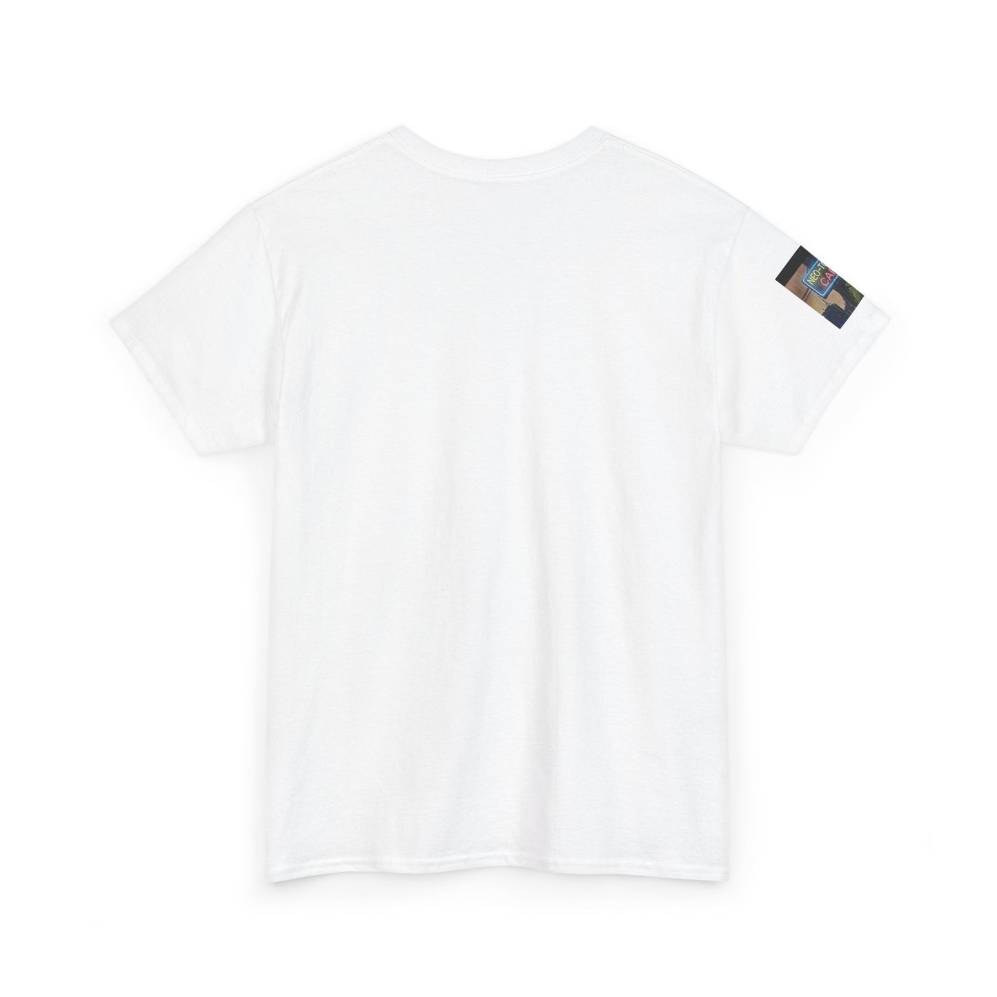 Neo‑Tokyo Café Streetwear Tee — Vintage Cyberpunk City Print