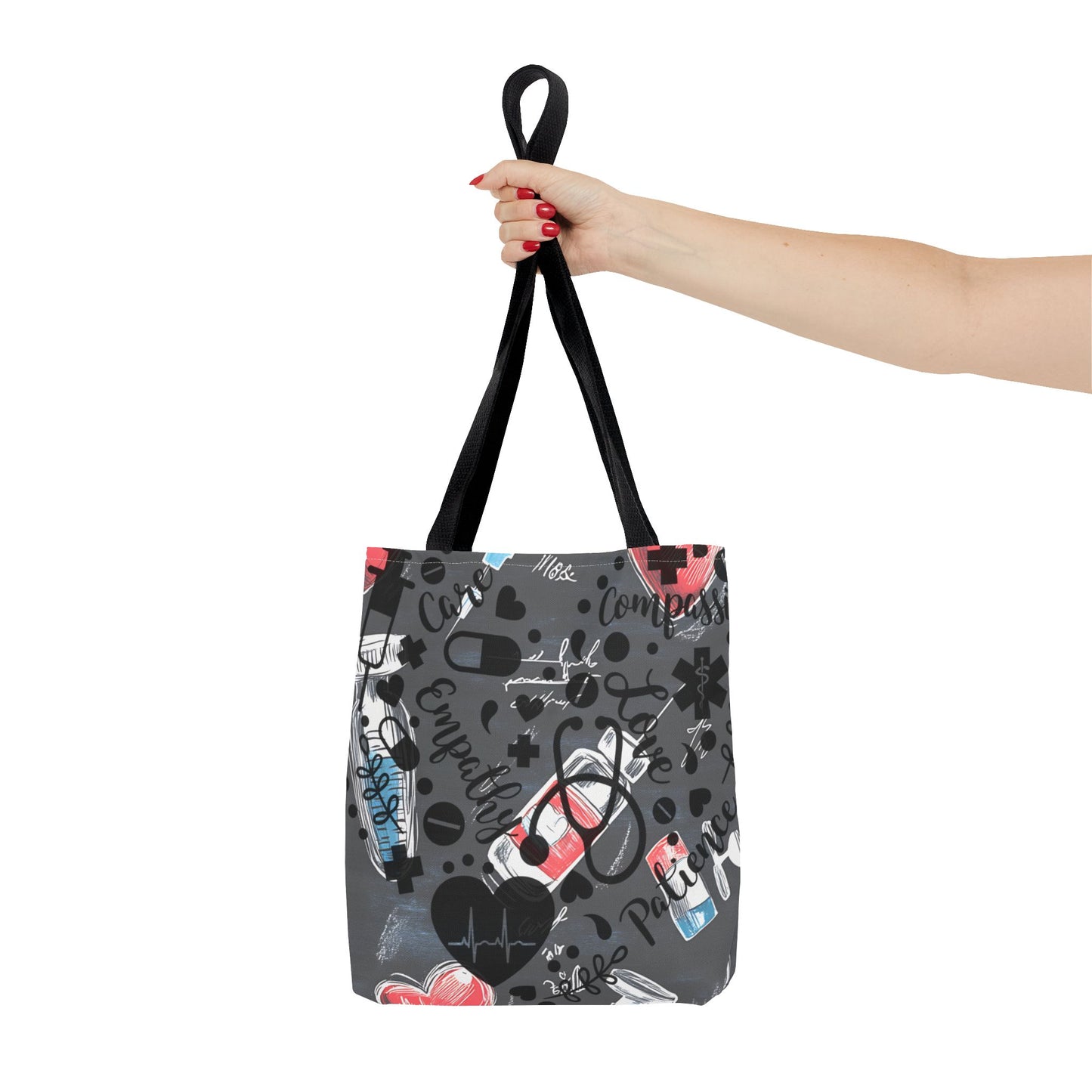 Heartfelt Nurse Tote Bag - Medical Theme, Gift for Healthcare Workers, Nursing School, Hospital Essential, Doctor Appreciation