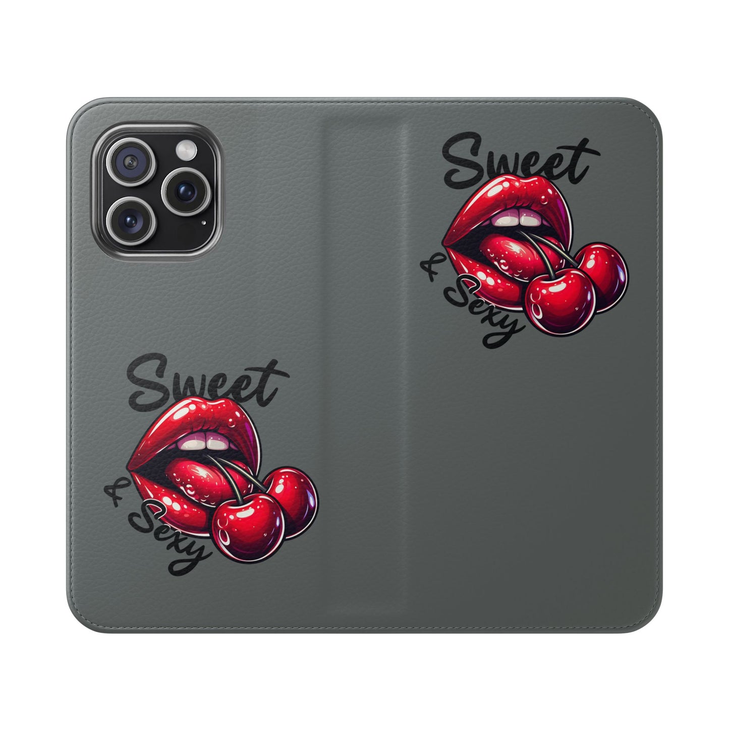 Y2K Cherry Blossom Flip Phone Wallet Case: Stylish Teen Accessory, Valentine's Gift, Floral Protection