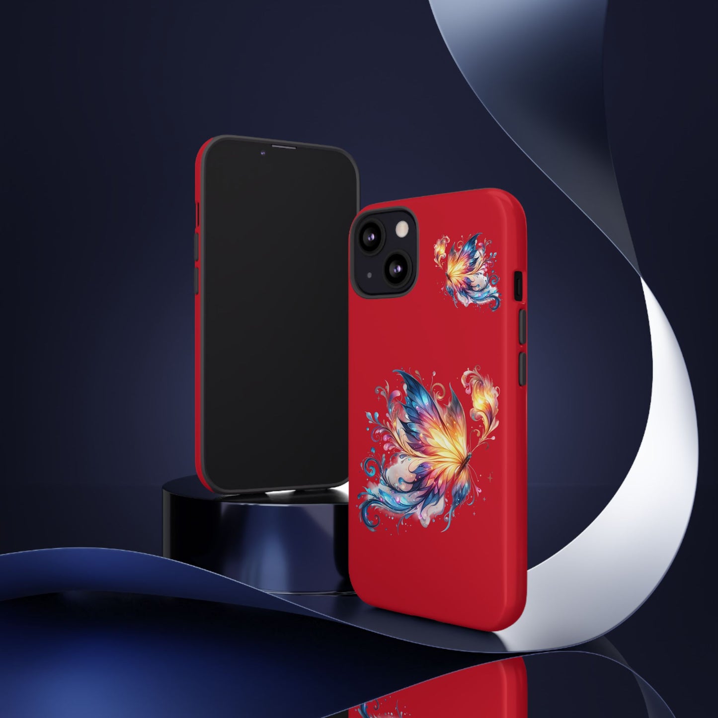 Vibrant Butterfly Phone Case, Tough Cases, Colorful Floral Design, Cute Gift for Her, Unique Phone Cover, Spring Occasion