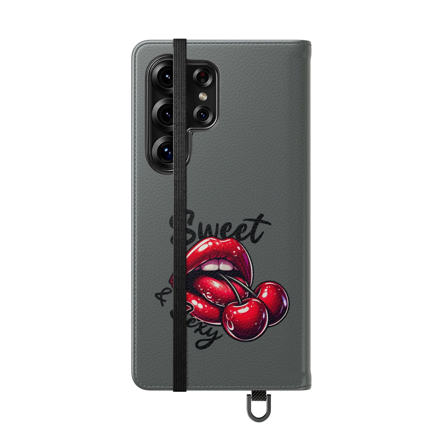 Y2K Cherry Blossom Flip Phone Wallet Case: Stylish Teen Accessory, Valentine's Gift, Floral Protection