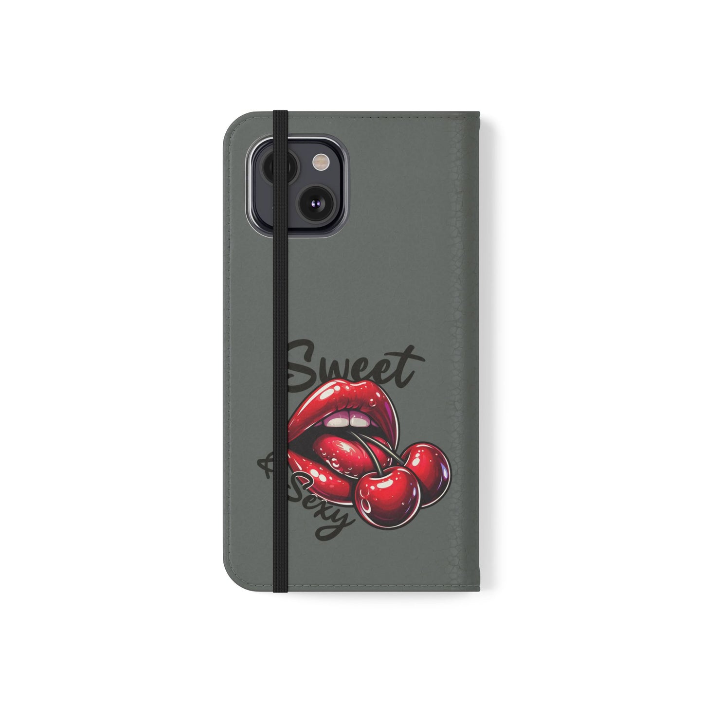 Y2K Cherry Blossom Flip Phone Wallet Case: Stylish Teen Accessory, Valentine's Gift, Floral Protection