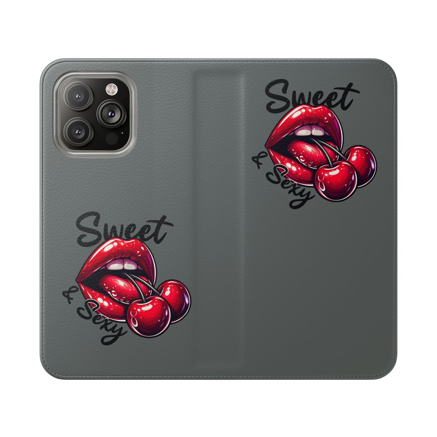 Y2K Cherry Blossom Flip Phone Wallet Case: Stylish Teen Accessory, Valentine's Gift, Floral Protection