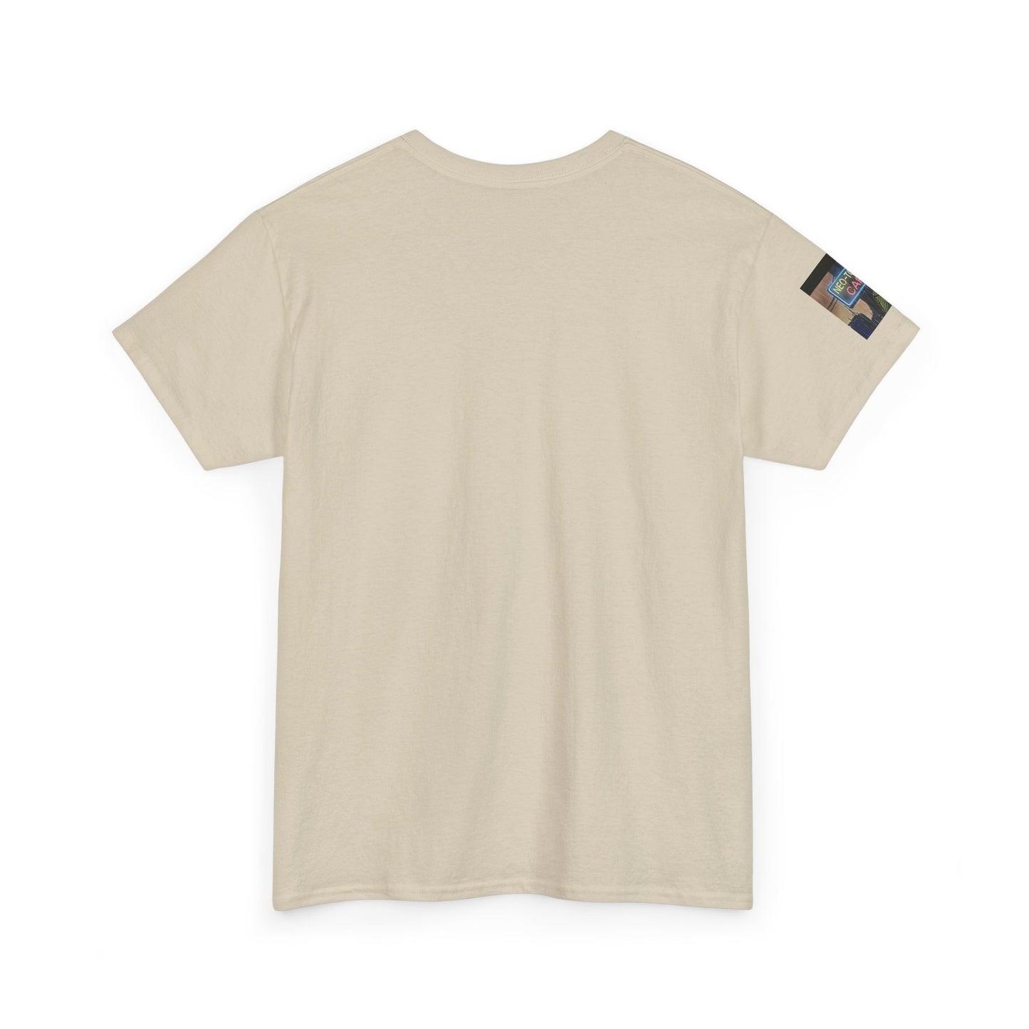 Neo‑Tokyo Café Streetwear Tee — Vintage Cyberpunk City Print