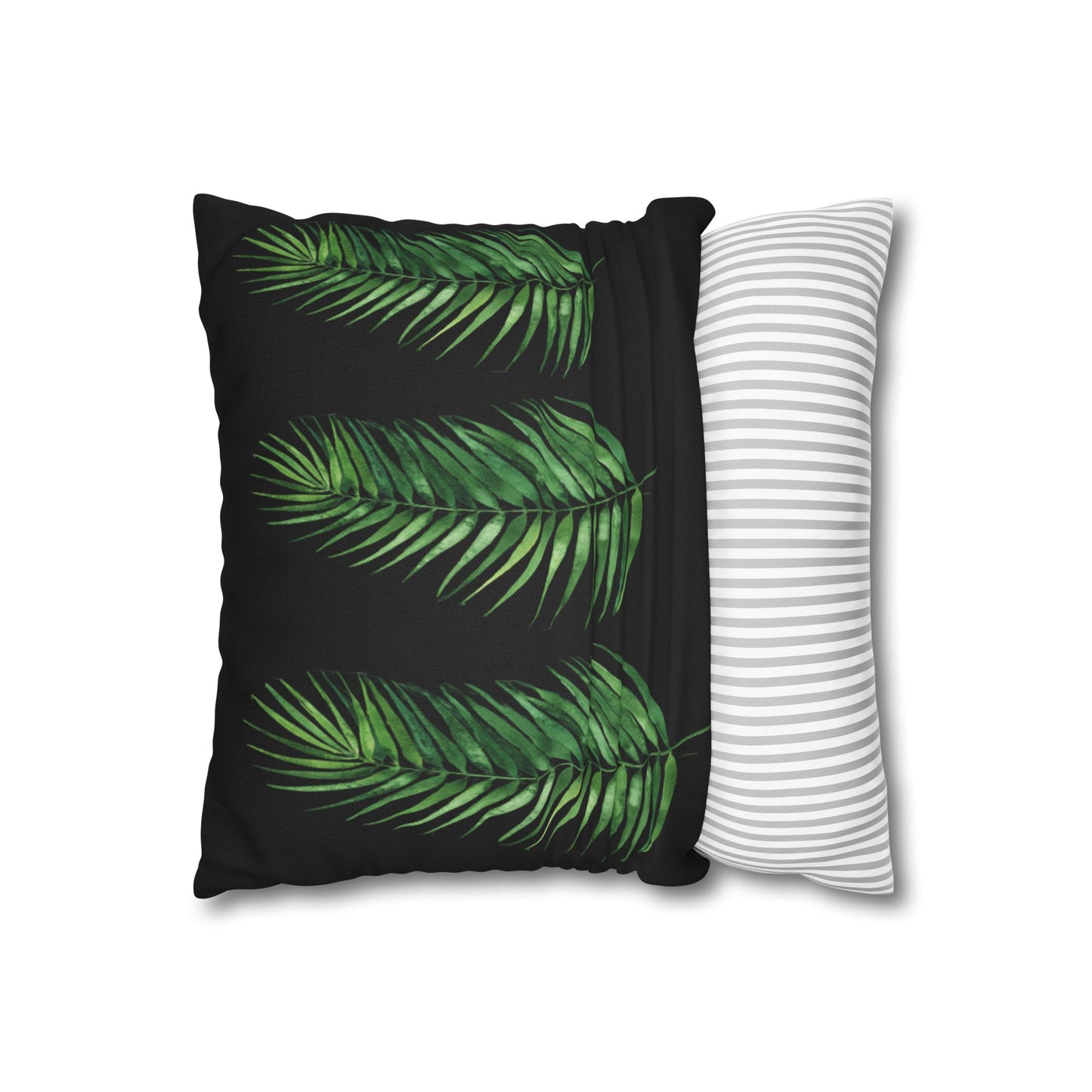 Tropical Leaves Throw Pillow - Boho Home Decor, Botanical Cushion, Nature Inspired Gift, Bedroom Accent, Greenery Pillow