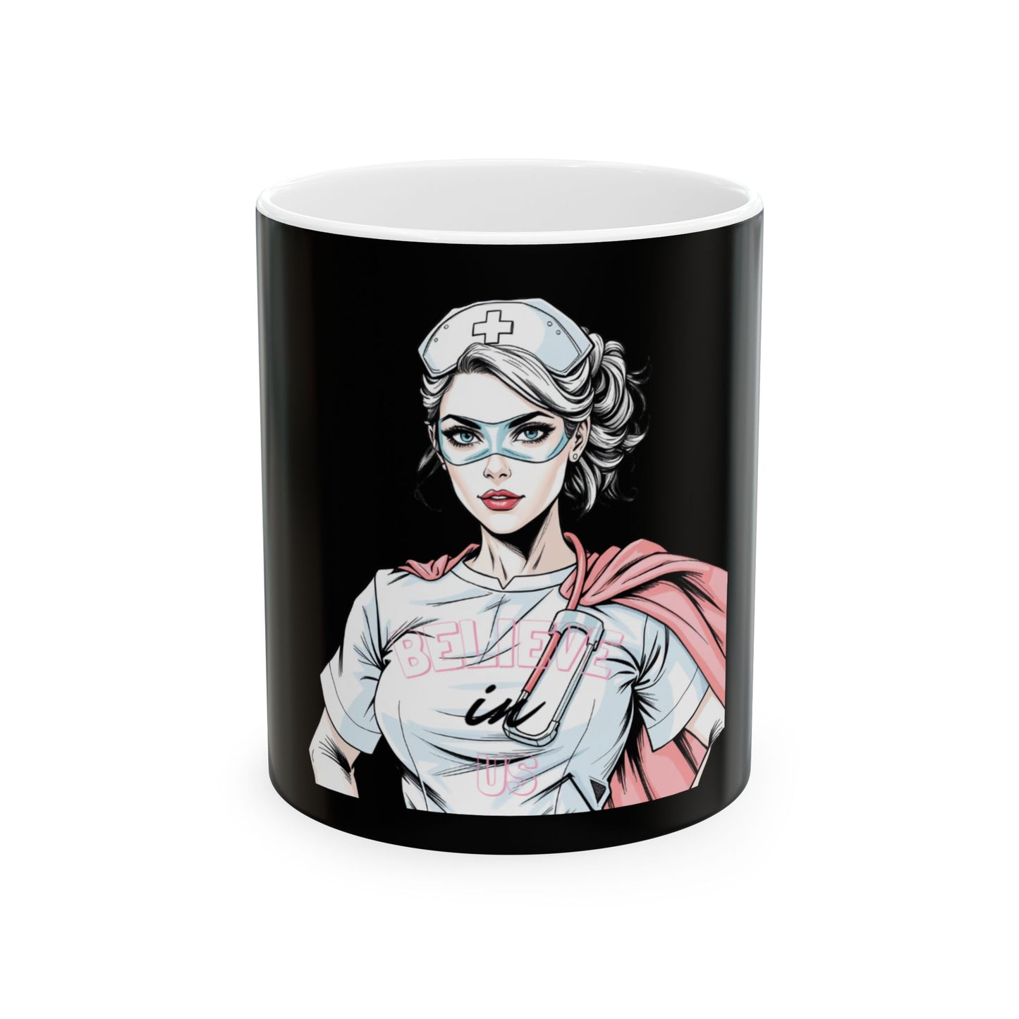 Empowered Nurse Ceramic Mug | Gift for Healthcare Workers, Inspirational Coffee Cup, Nurse Appreciation, Customizable Drinkware, [...]