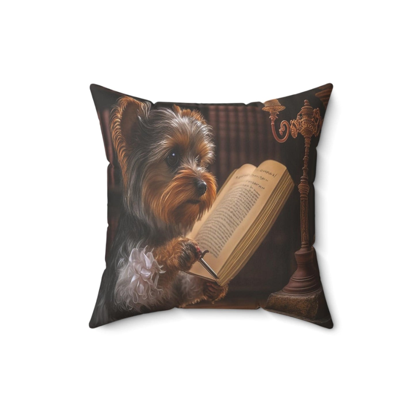 Cozy Dog Reading Pillow: Charming Home Decor Gift for Pet Lovers and Animal Enthusiasts