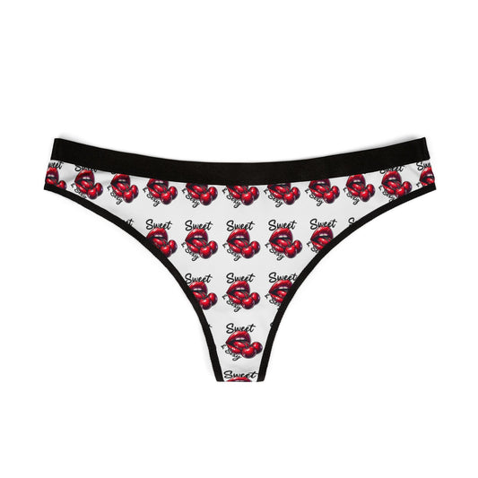 Flirty Red Heart Thongs: Comfortable Women's Lingerie for Valentine's Day, Everyday Wear & Confidence