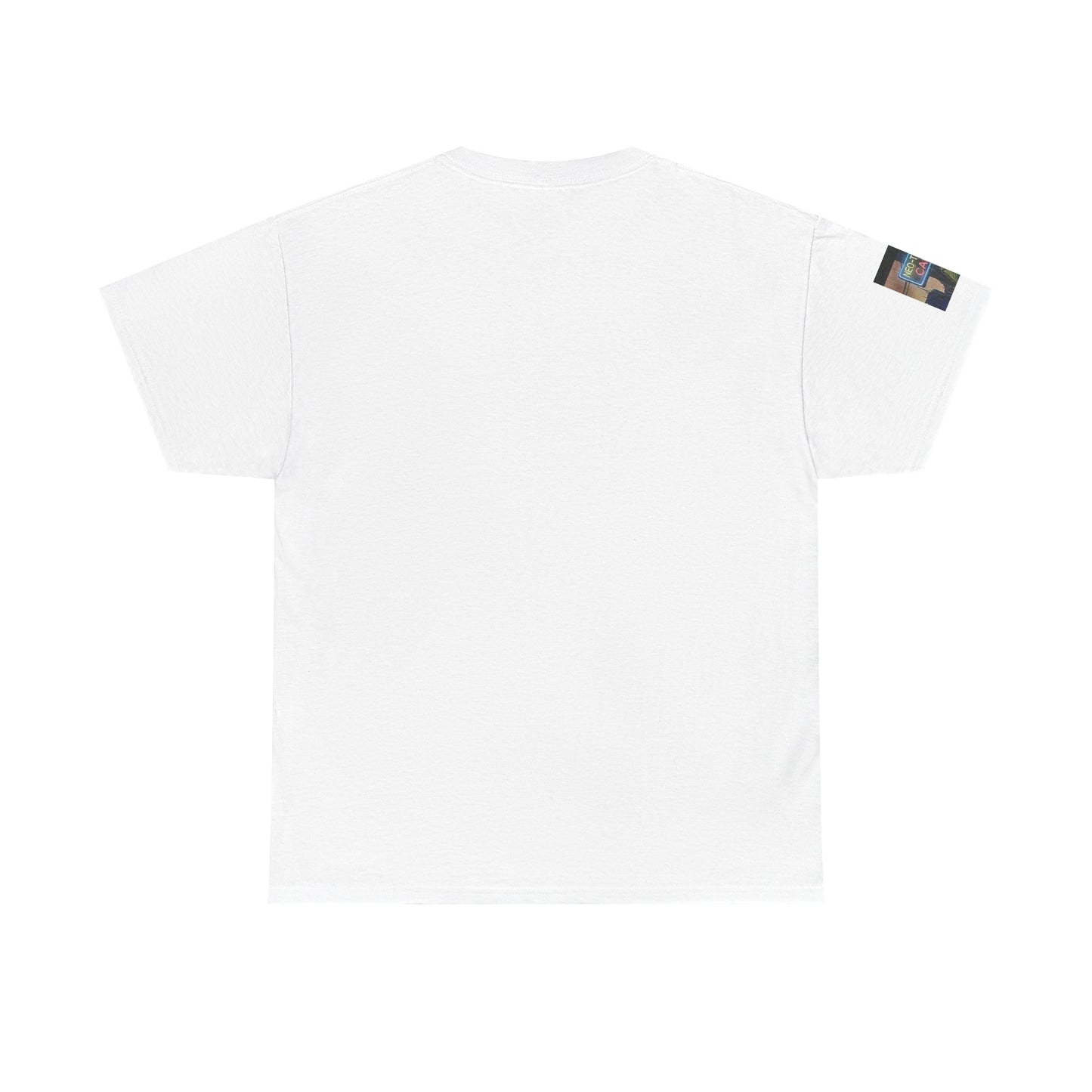 Neo‑Tokyo Café Streetwear Tee — Vintage Cyberpunk City Print