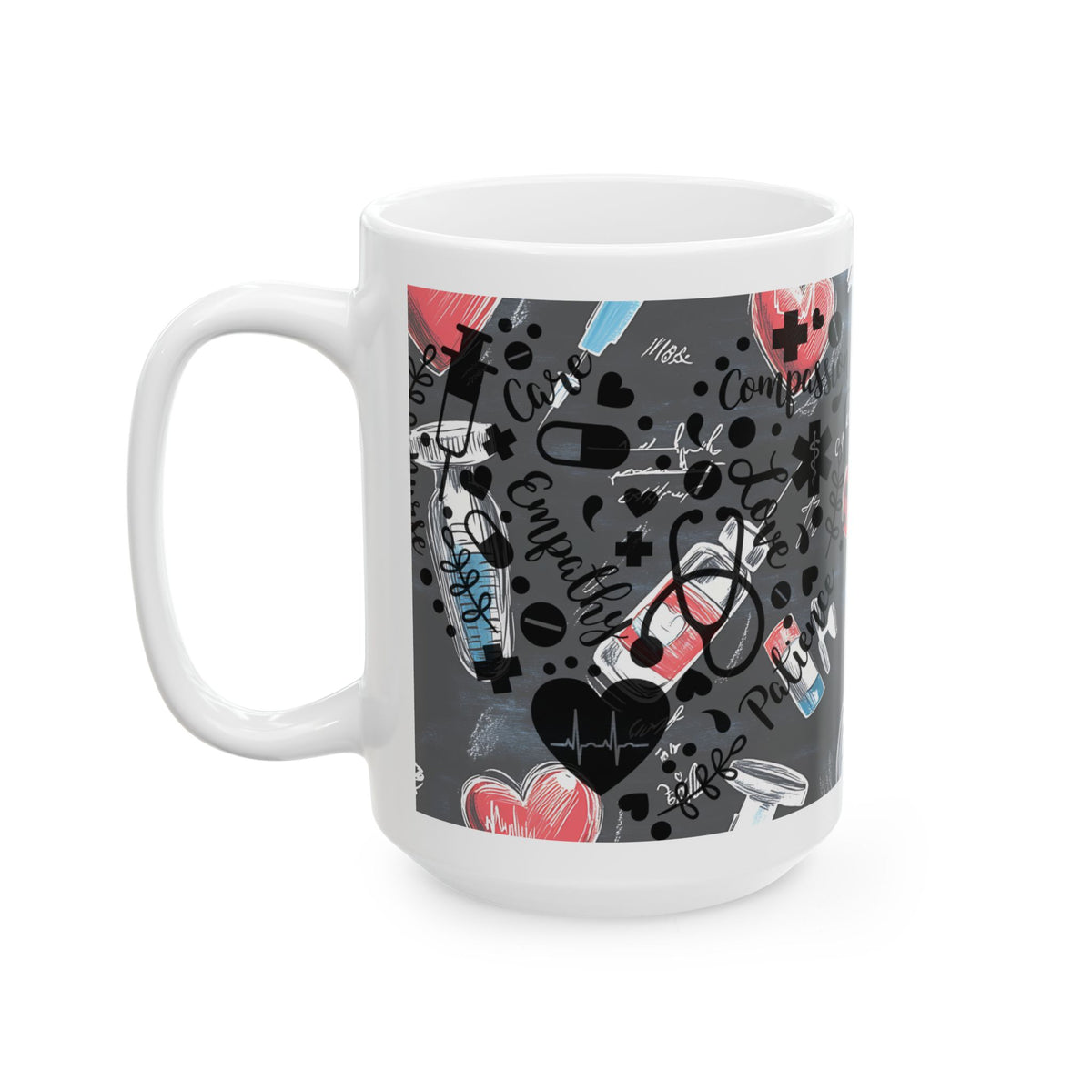 Nurse's Inspirational Ceramic Mug: Heartwarming Coffee & Tea Gift with Motivational Message (11oz, 15oz)