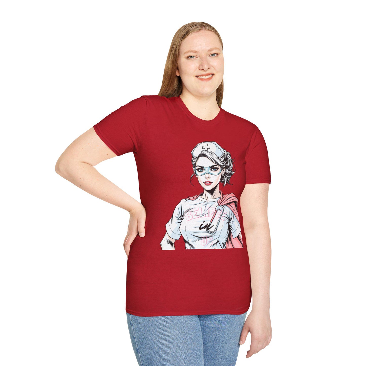 Heroic Healthcare Worker Tee: Superhero Nurse Unisex T-Shirt - Funny Medical Humor Gift