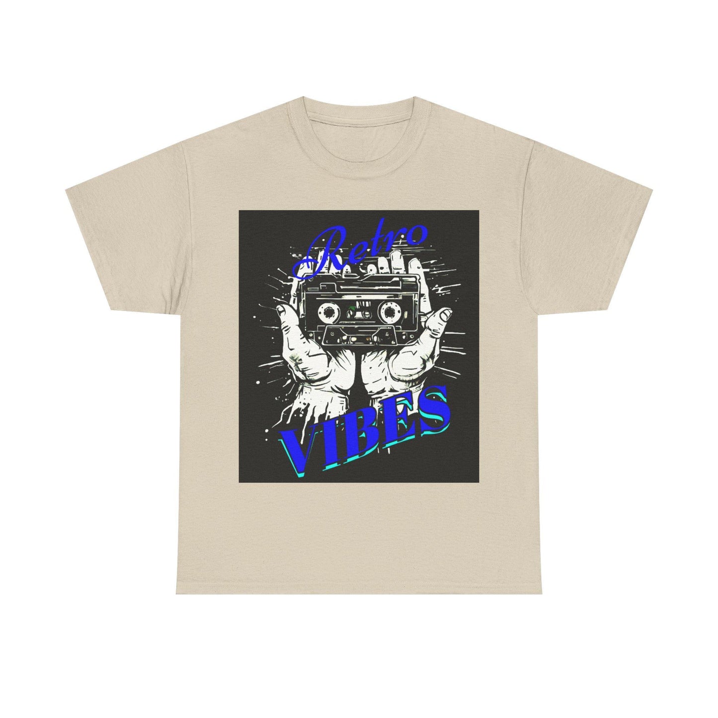 Retro Vibes Unisex Heavy Cotton Tee, Vintage Music Shirt, Casual Everyday Tee, Unique Gift for Music Lovers, Perfect for Concerts