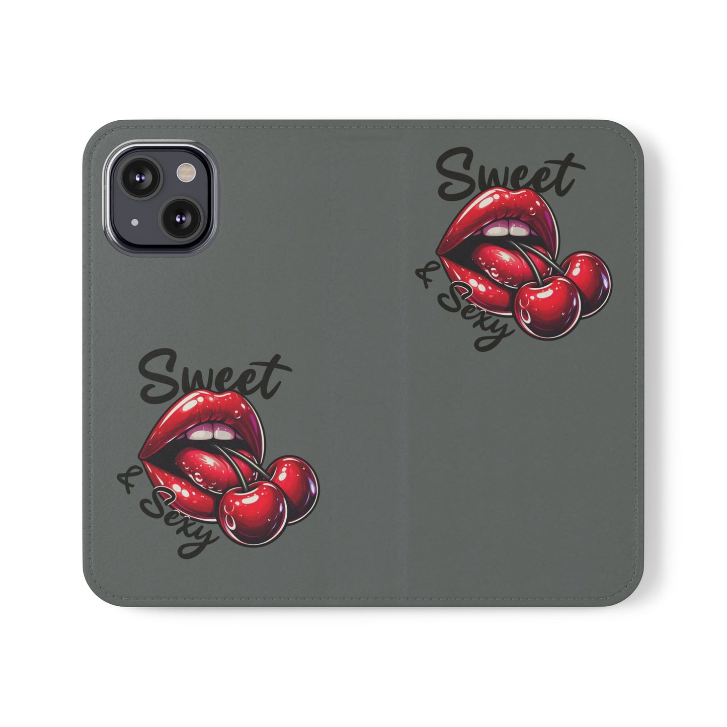 Y2K Cherry Blossom Flip Phone Wallet Case: Stylish Teen Accessory, Valentine's Gift, Floral Protection
