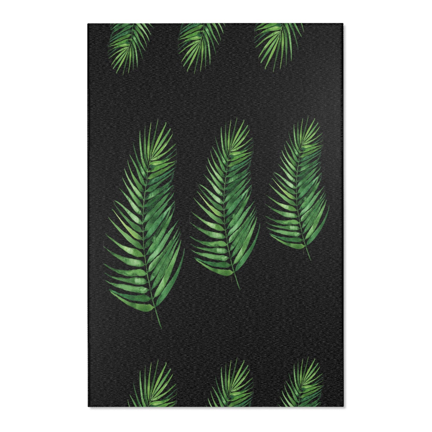 Bohemian Tropical Area Rug, Indoor Carpet for Living Room, Coastal Decor, Home Accent, Housewarming Gift, Eco-Friendly Design