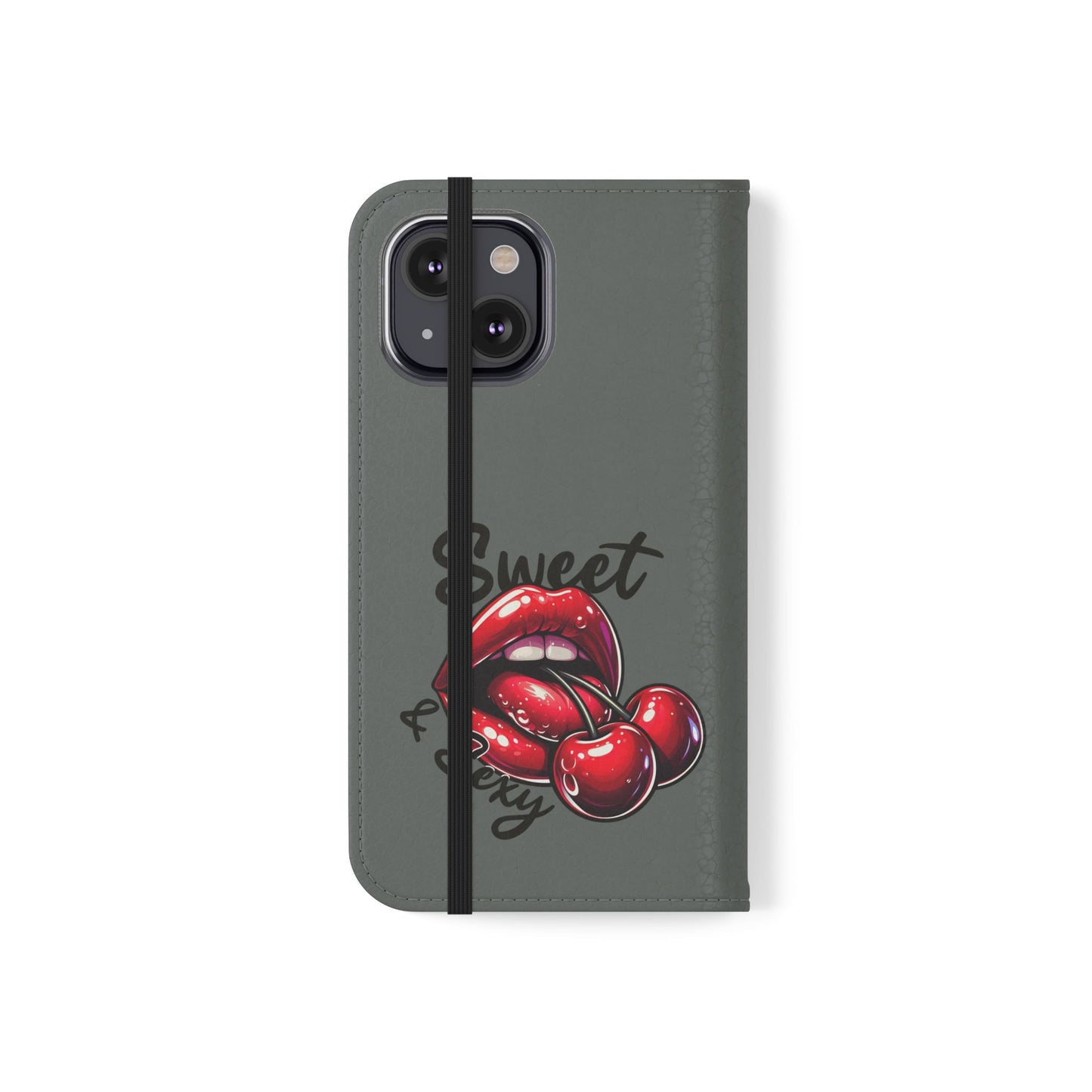 Y2K Cherry Blossom Flip Phone Wallet Case: Stylish Teen Accessory, Valentine's Gift, Floral Protection
