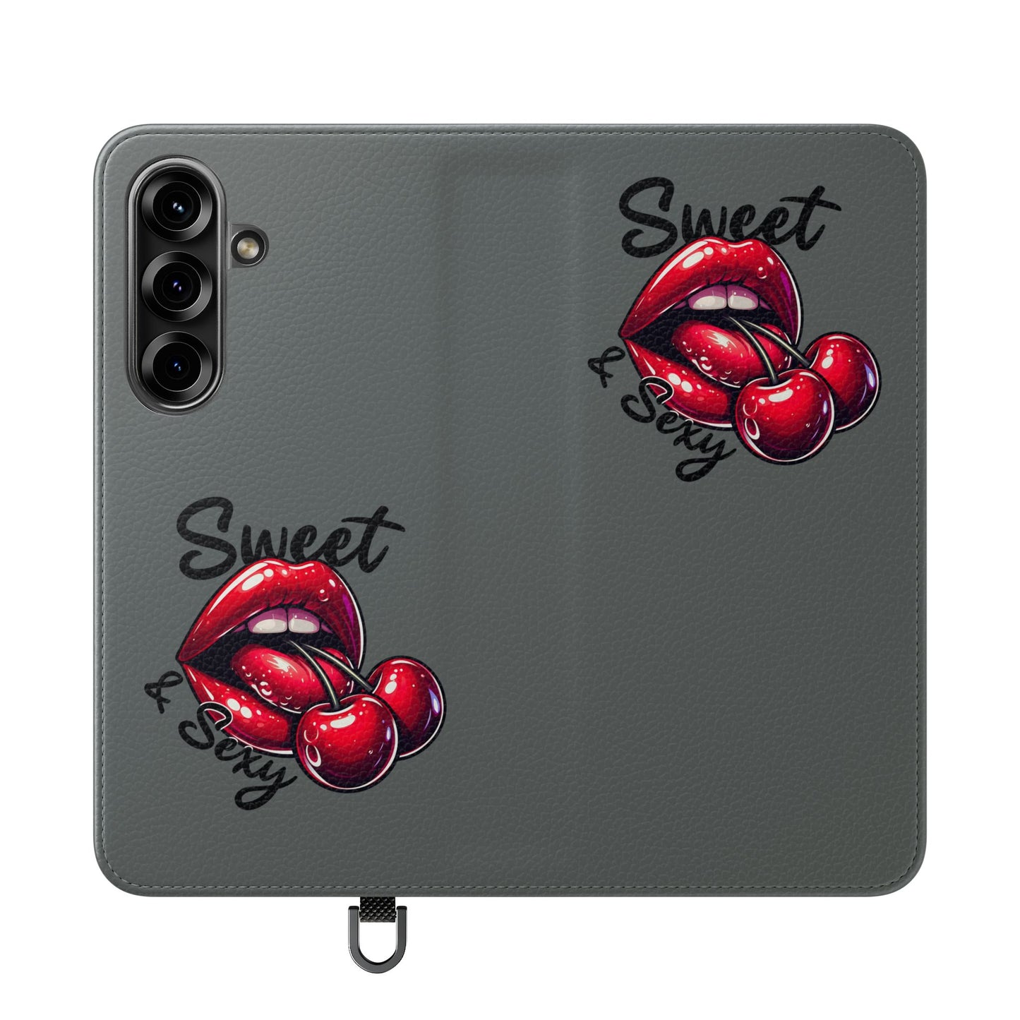 Y2K Cherry Blossom Flip Phone Wallet Case: Stylish Teen Accessory, Valentine's Gift, Floral Protection