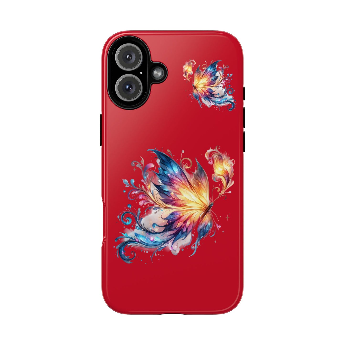 Vibrant Butterfly Phone Case, Tough Cases, Colorful Floral Design, Cute Gift for Her, Unique Phone Cover, Spring Occasion