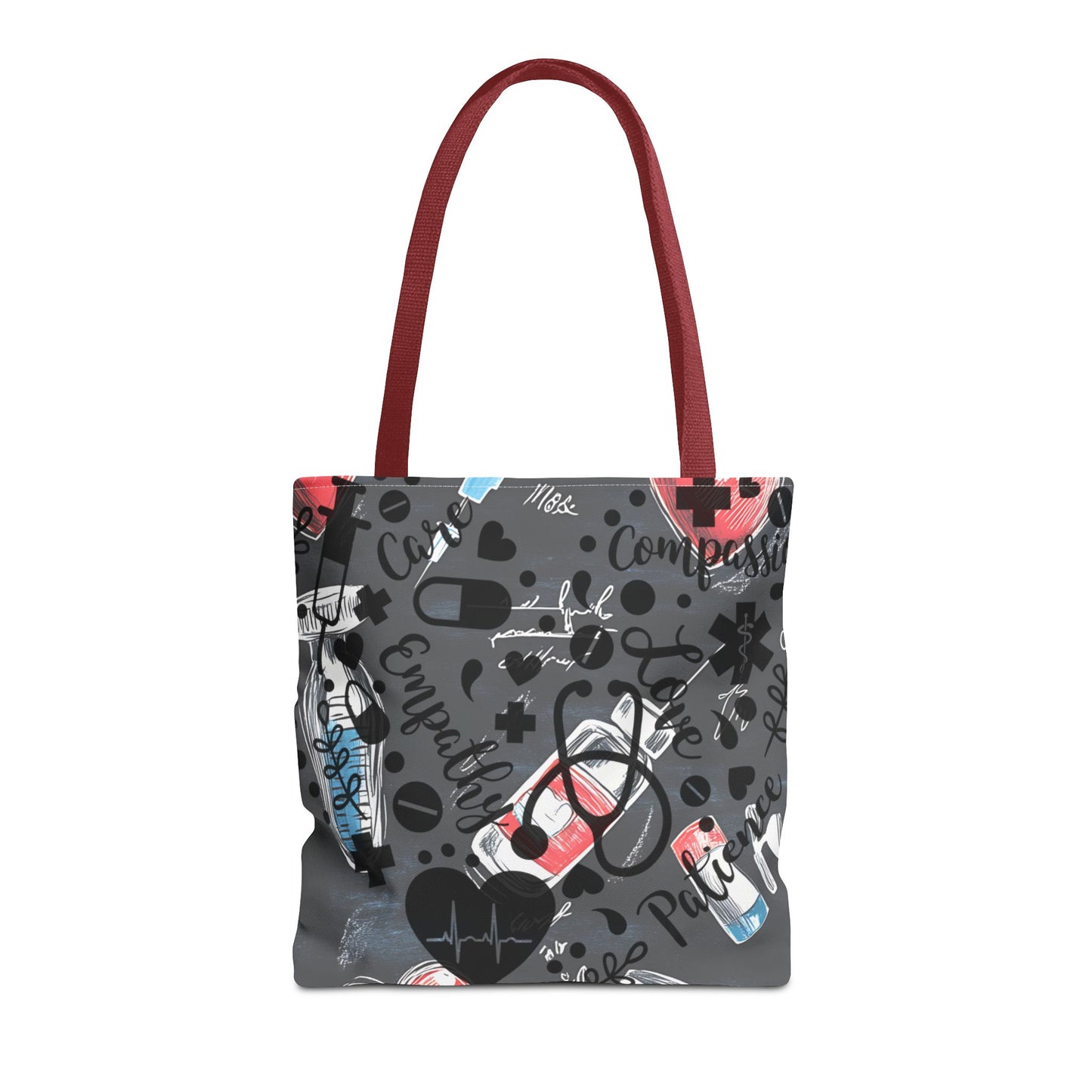 Heartfelt Nurse Tote Bag - Medical Theme, Gift for Healthcare Workers, Nursing School, Hospital Essential, Doctor Appreciation