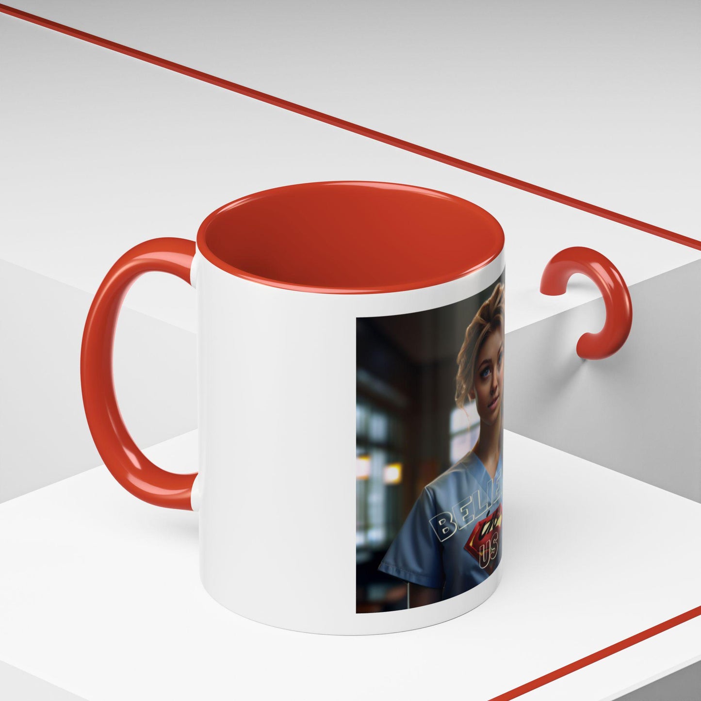Superhero Nurse Accent Coffee Mug - Believe in Us - Gift for Healthcare Workers, Nurse Appreciation, Motivational Office Mug, [...]