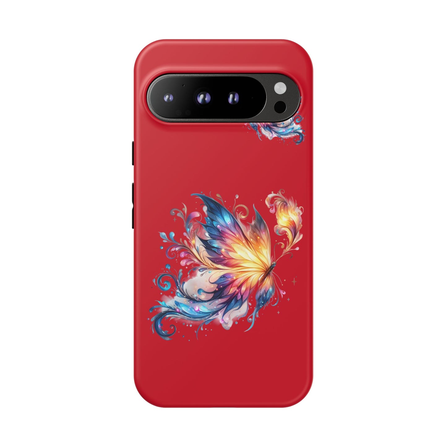 Vibrant Butterfly Phone Case, Tough Cases, Colorful Floral Design, Cute Gift for Her, Unique Phone Cover, Spring Occasion