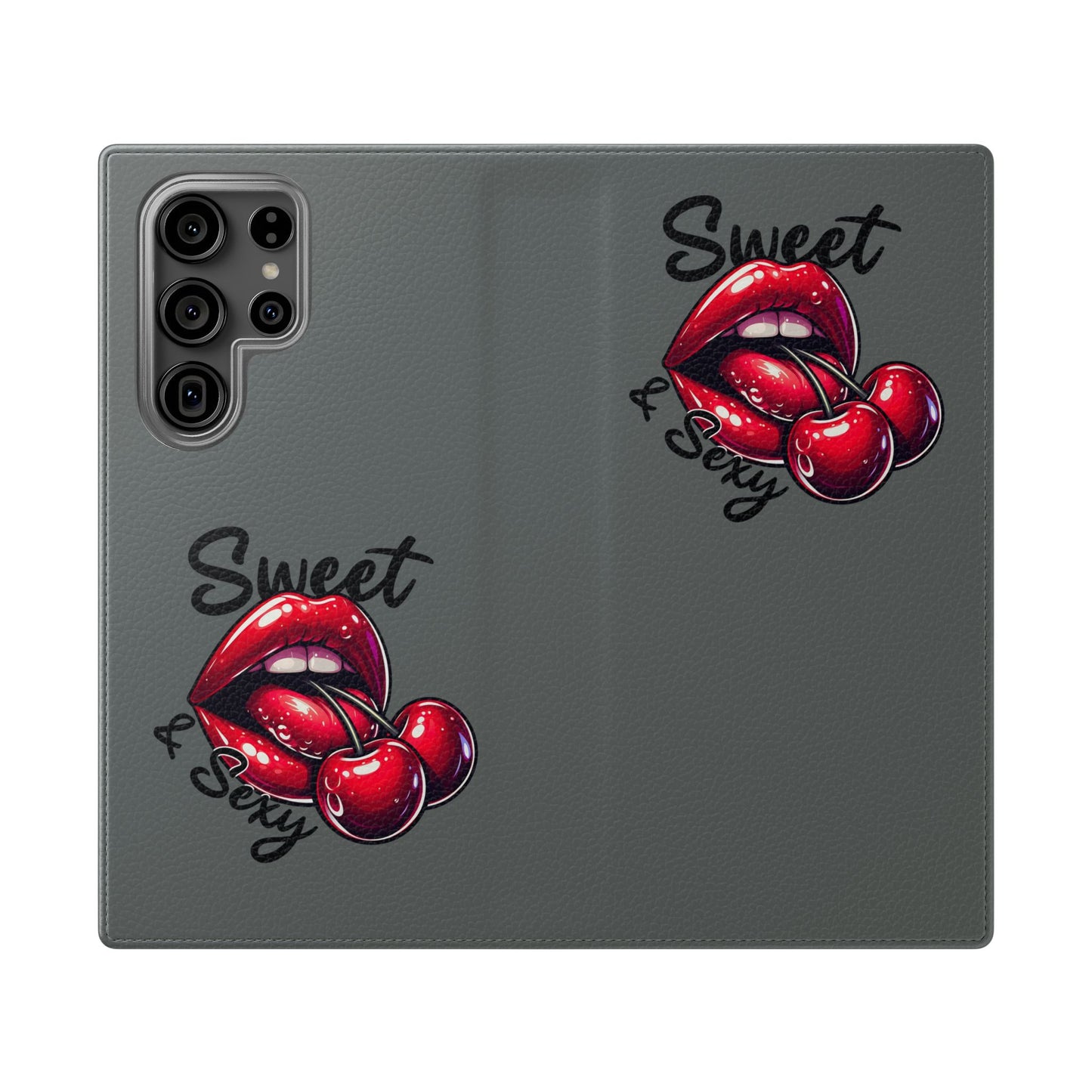 Y2K Cherry Blossom Flip Phone Wallet Case: Stylish Teen Accessory, Valentine's Gift, Floral Protection