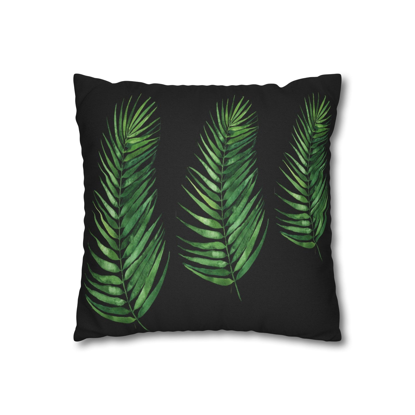 Tropical Leaves Throw Pillow - Boho Home Decor, Botanical Cushion, Nature Inspired Gift, Bedroom Accent, Greenery Pillow