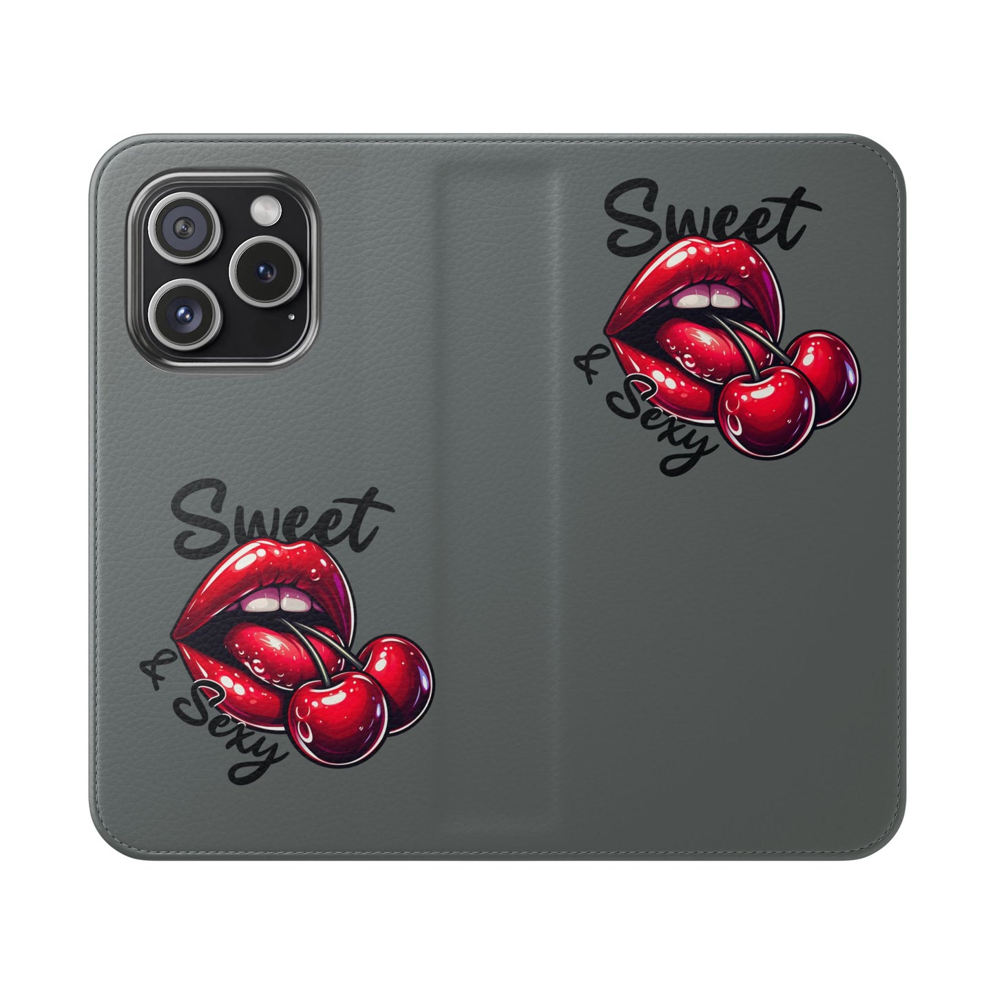 Y2K Cherry Blossom Flip Phone Wallet Case: Stylish Teen Accessory, Valentine's Gift, Floral Protection