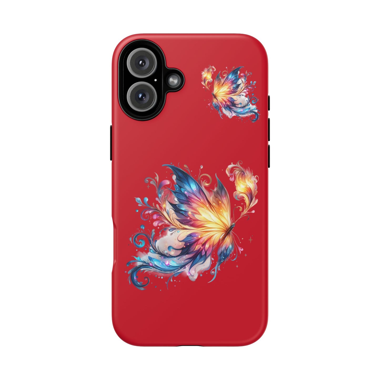 Vibrant Butterfly Phone Case, Tough Cases, Colorful Floral Design, Cute Gift for Her, Unique Phone Cover, Spring Occasion