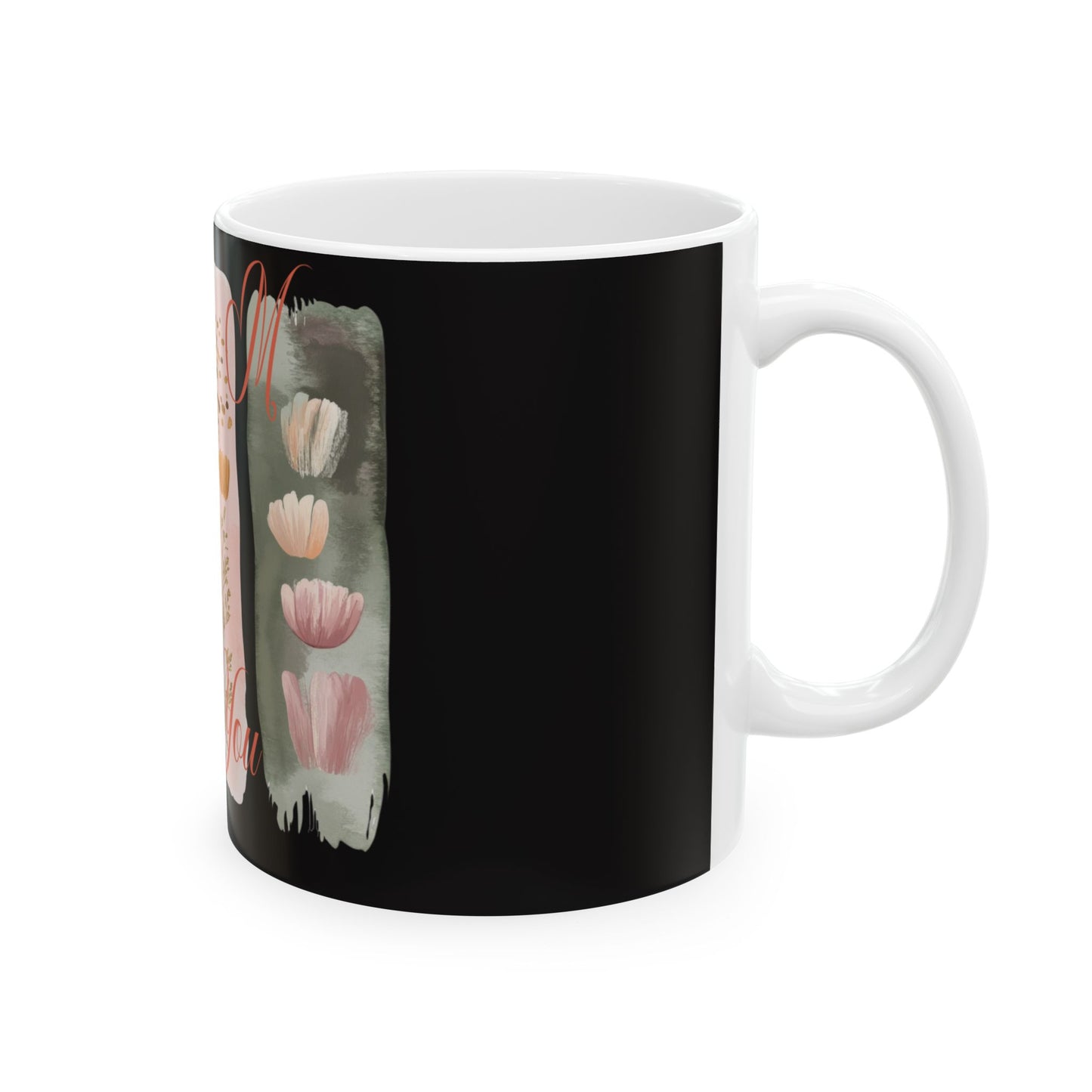 Floral Thank You Ceramic Mug, Ideal Gift for Friends or Coworkers, Perfect for Tea or Coffee Lovers, Celebrating Appreciation