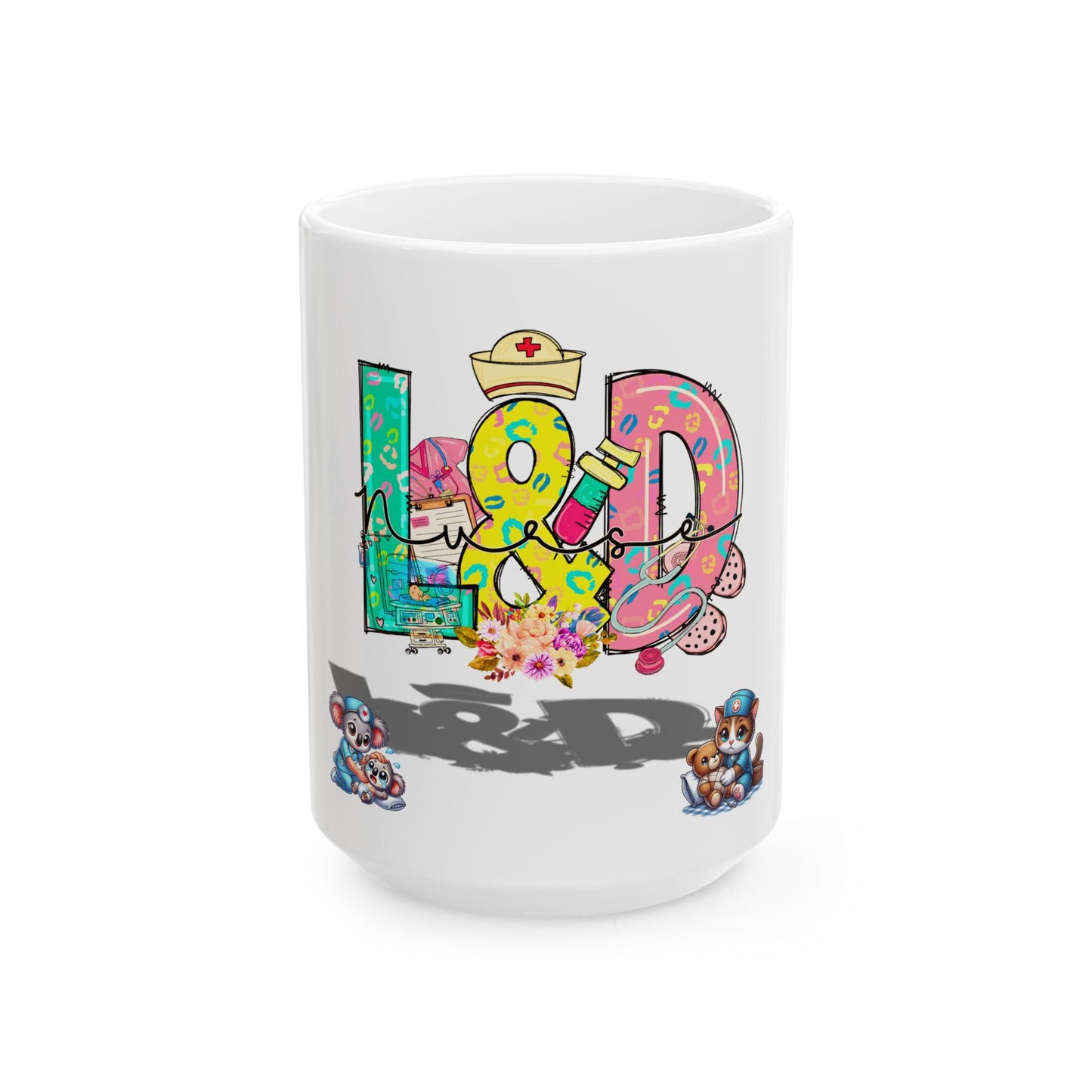 Labor Warrior Ceramic Mug: Nurse Appreciation Gift for Tea & Coffee Lovers (11oz, 15oz)