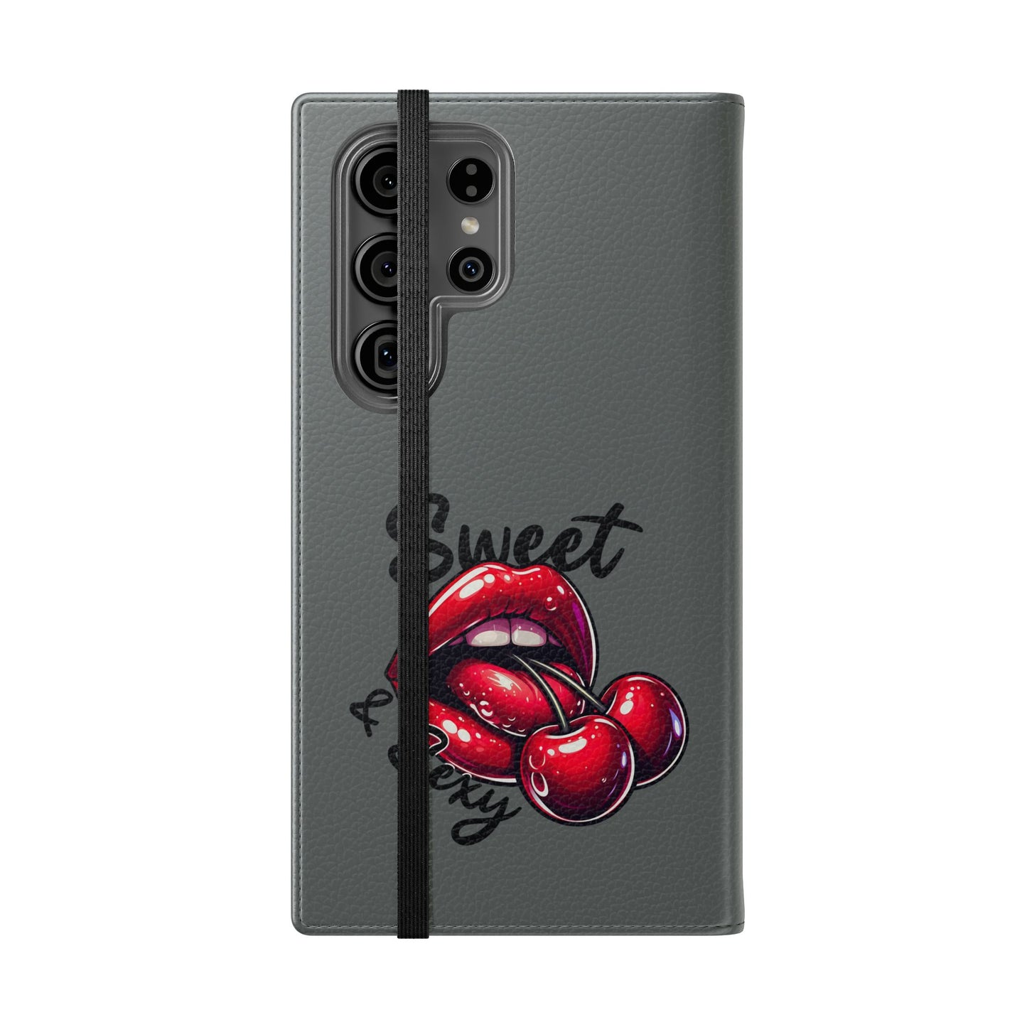 Y2K Cherry Blossom Flip Phone Wallet Case: Stylish Teen Accessory, Valentine's Gift, Floral Protection