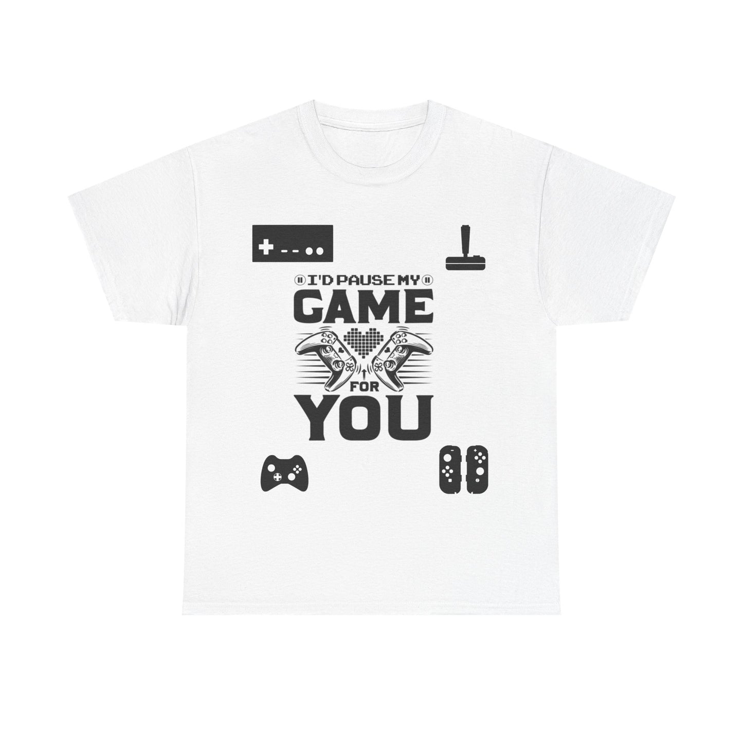 Gaming Lover's Unisex Heavy Cotton Tee, Funny Gamer T-Shirt, Perfect Gift for Gamers, Video Game Apparel, Casual Wear