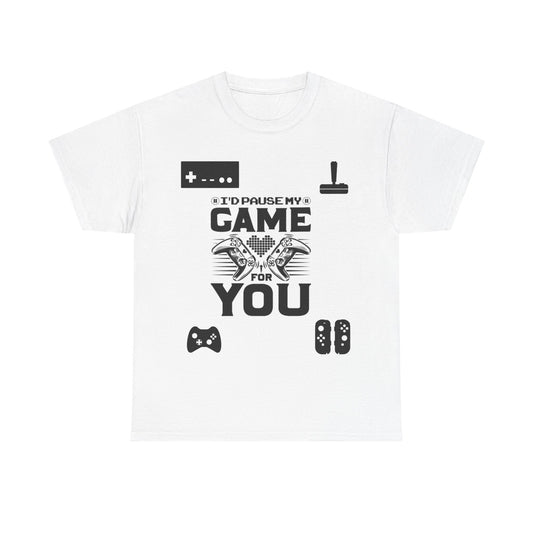 Gaming Lover's Unisex Heavy Cotton Tee, Funny Gamer T-Shirt, Perfect Gift for Gamers, Video Game Apparel, Casual Wear