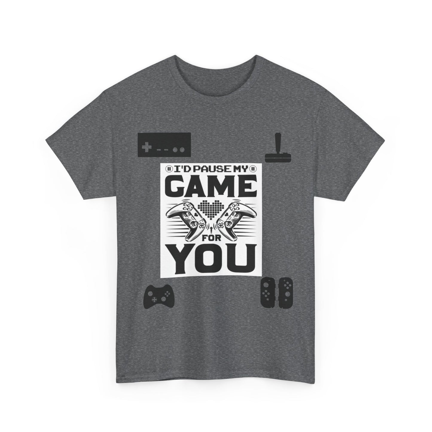 Gaming Lover's Unisex Heavy Cotton Tee, Funny Gamer T-Shirt, Perfect Gift for Gamers, Video Game Apparel, Casual Wear