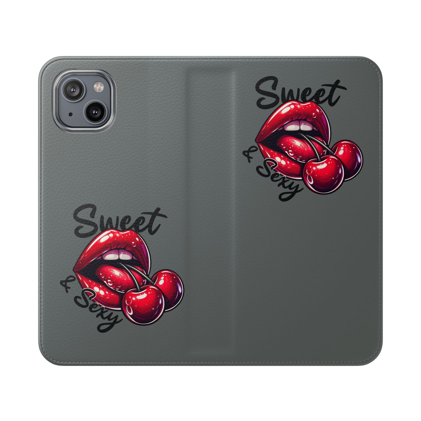 Y2K Cherry Blossom Flip Phone Wallet Case: Stylish Teen Accessory, Valentine's Gift, Floral Protection