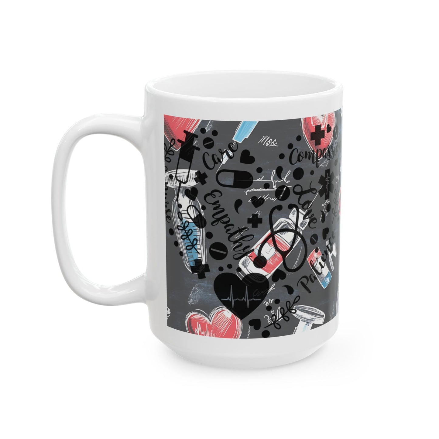 Nurse's Inspirational Ceramic Mug: Heartwarming Coffee & Tea Gift with Motivational Message (11oz, 15oz)