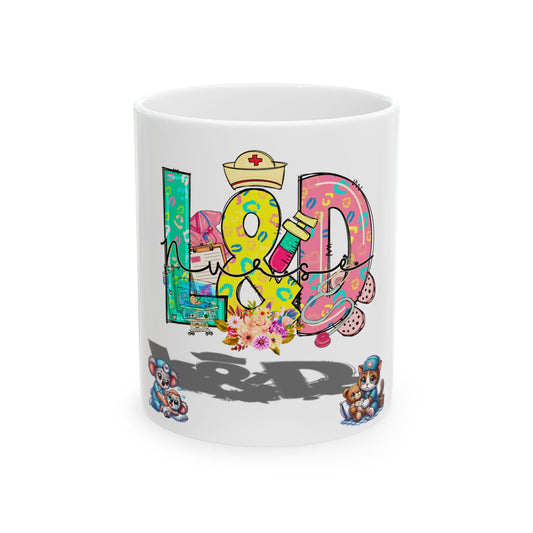 Labor Warrior Ceramic Mug: Nurse Appreciation Gift for Tea & Coffee Lovers (11oz, 15oz)