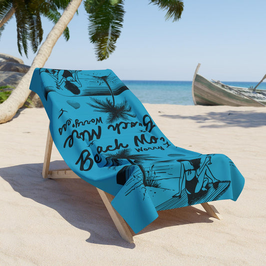 Tropical Beach Towel - Relaxing Vibes for Summer Fun, Ideal for Beach Days, Pool Parties, Vacation Essentials, Gift for sun lovers