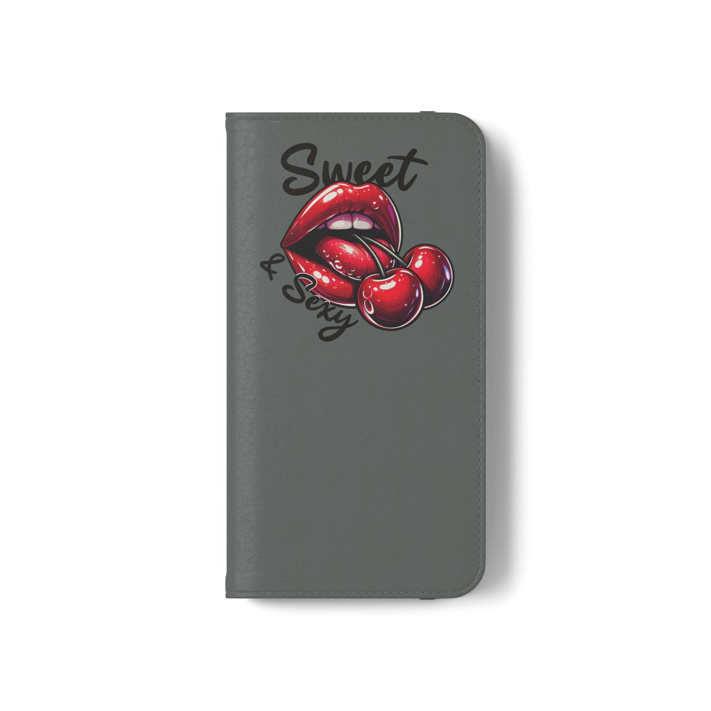 Y2K Cherry Blossom Flip Phone Wallet Case: Stylish Teen Accessory, Valentine's Gift, Floral Protection
