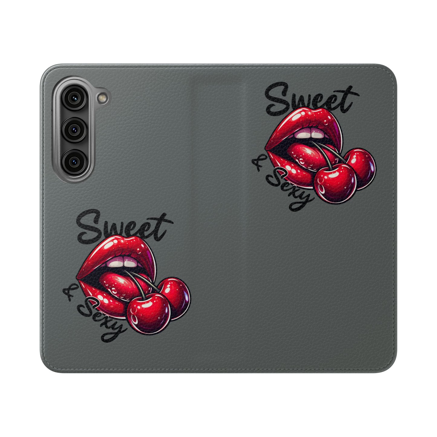Y2K Cherry Blossom Flip Phone Wallet Case: Stylish Teen Accessory, Valentine's Gift, Floral Protection