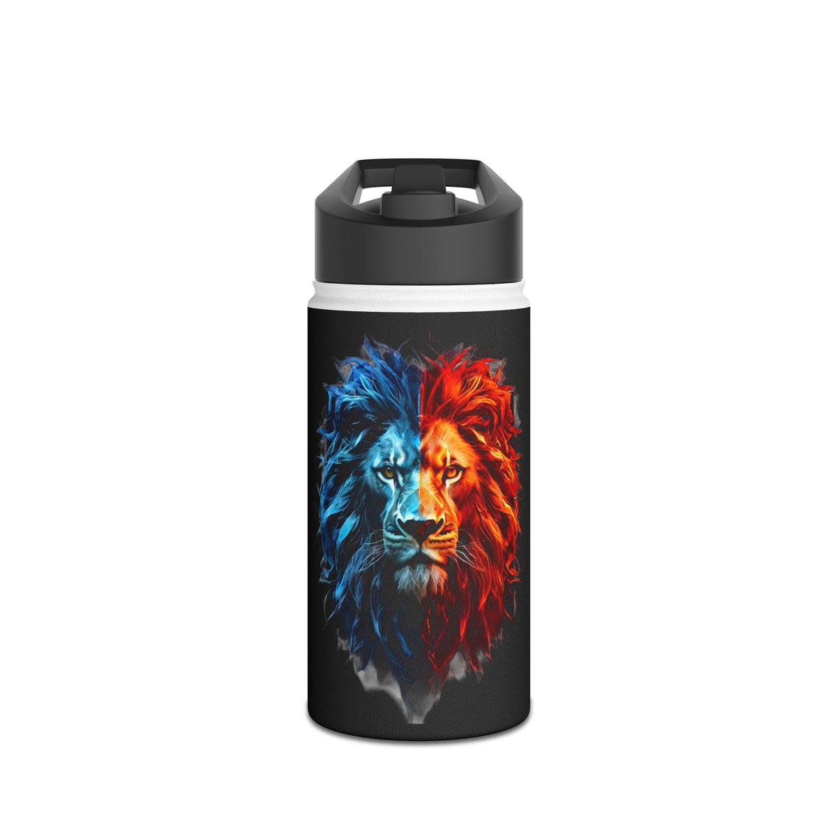 Lion Head Stainless Steel Water Bottle, Standard Lid